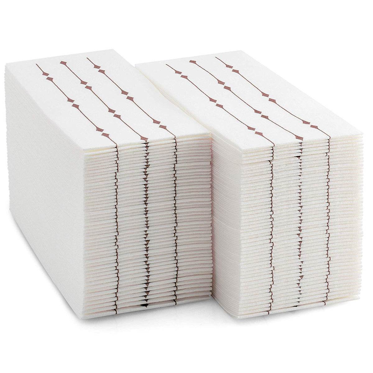 Bazaarqix Disposable Hand Towels & Decorative Bathroom Napkins | Soft and Absorbent Linen-Feel Paper Guest Towels for Kitchen, Parties, Weddings, Dinners or Events (100-Pack) (Rose Gold)