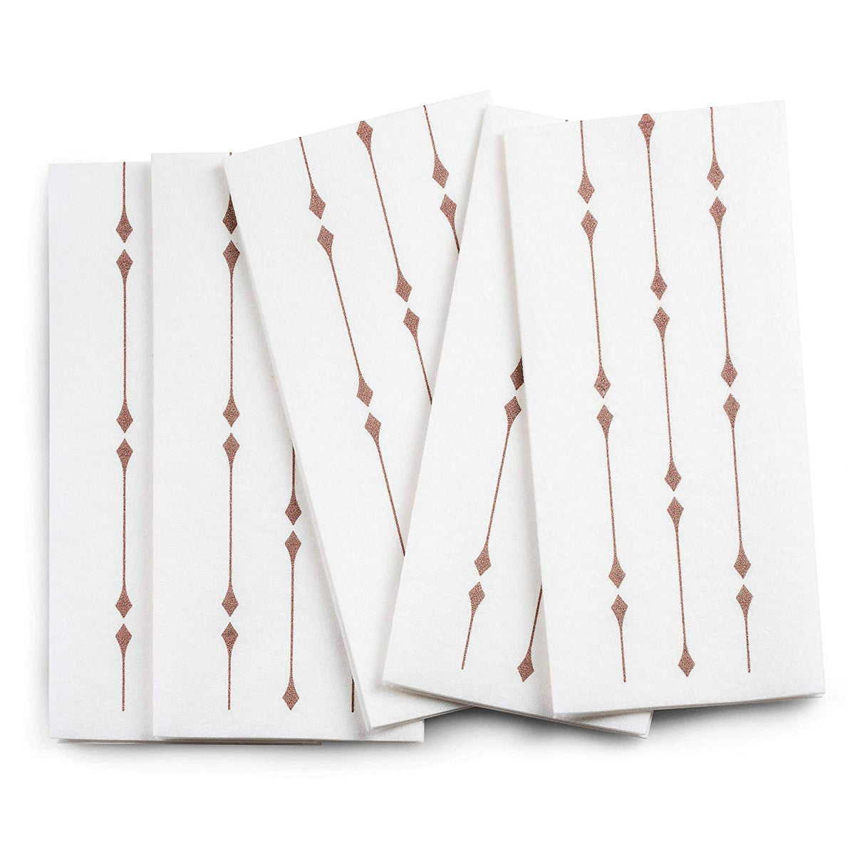 Bazaarqix Disposable Hand Towels & Decorative Bathroom Napkins | Soft and Absorbent Linen-Feel Paper Guest Towels for Kitchen, Parties, Weddings, Dinners or Events (100-Pack) (Rose Gold)